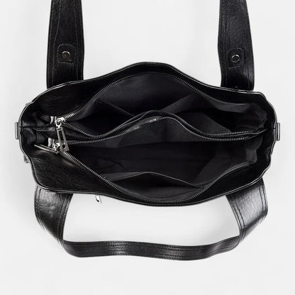 Léonie | Large Retro Multi-Pocket Shoulder Bag
