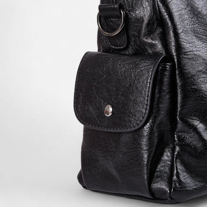 Léonie | Large Retro Multi-Pocket Shoulder Bag