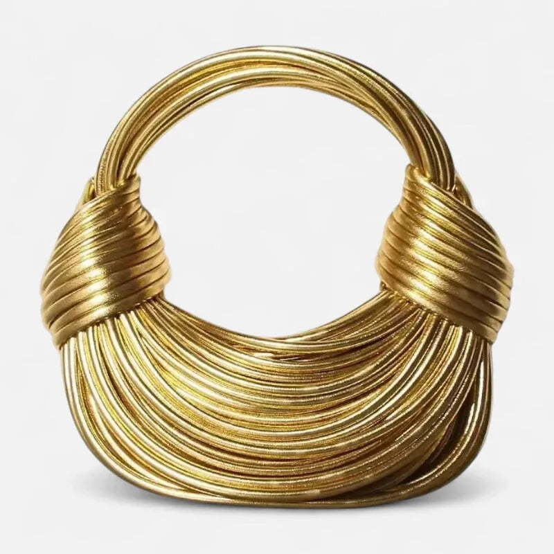 Lina | Chic Woven Half-Moon Shoulder Bag