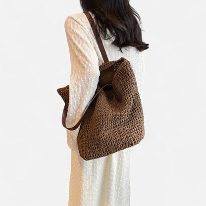 Lina | Large Straw Tote