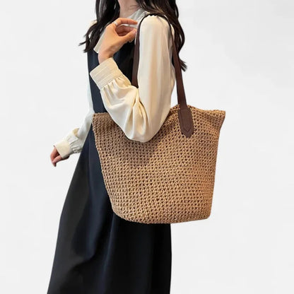 Lina | Large Straw Tote
