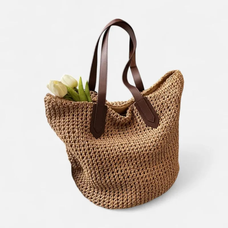 Lina | Large Straw Tote