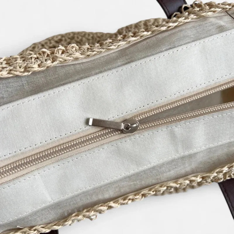 Lina | Large Straw Tote