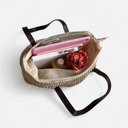Lina | Large Straw Tote