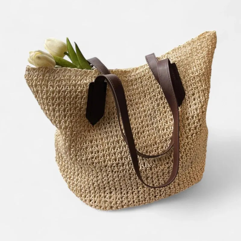 Lina | Large Straw Tote
