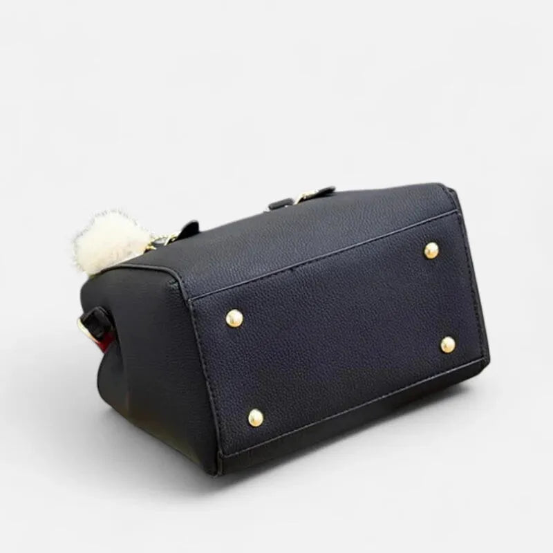 Louna | Small Shoulder Bag with Pompom Charm