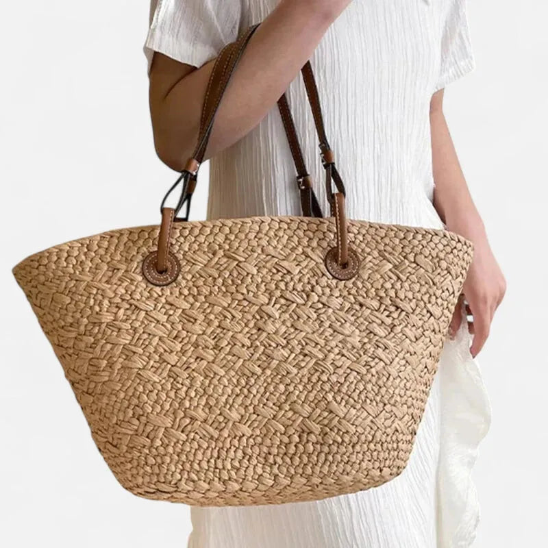 Louna | Large Straw Basket Tote