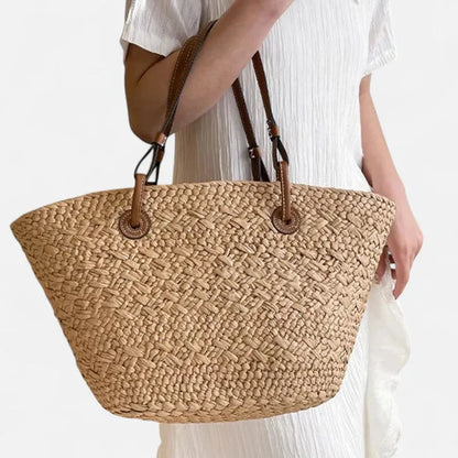 Louna | Large Straw Basket Tote