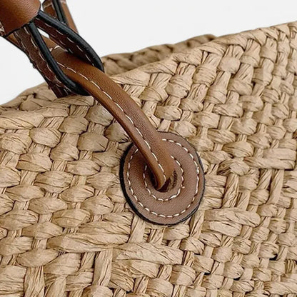 Louna | Large Straw Basket Tote