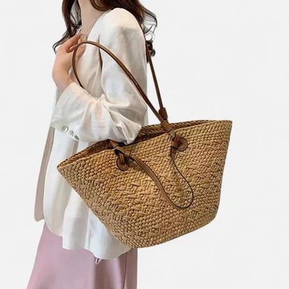 Louna | Large Straw Basket Tote