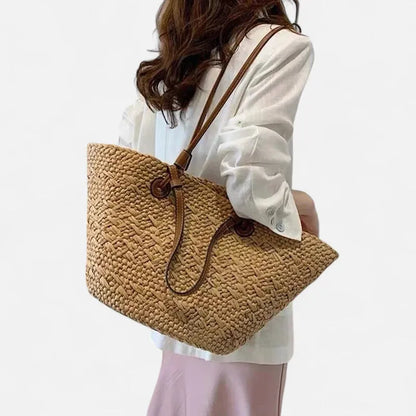 Louna | Large Straw Basket Tote