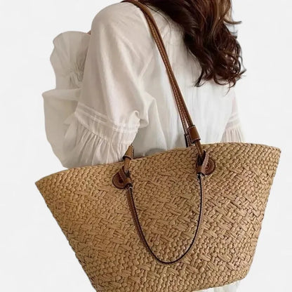 Louna | Large Straw Basket Tote