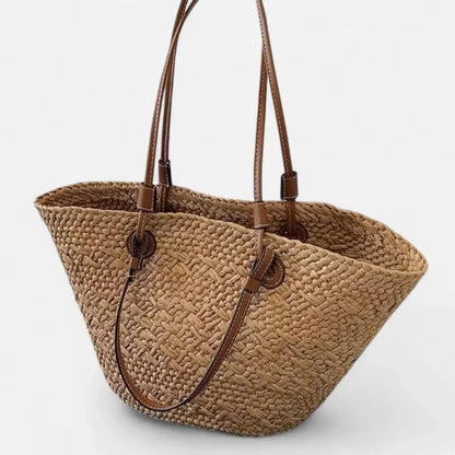 Louna | Large Straw Basket Tote