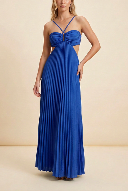 Palmora Society - Luella | Vestido Maxi Halter Plisado - foto 13