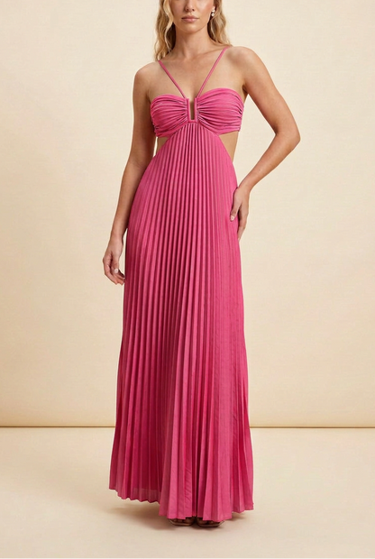 Palmora Society - Luella | Vestido Maxi Halter Plisado - foto 14