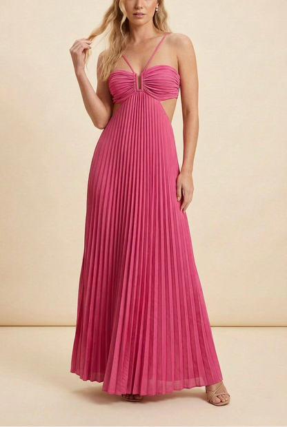 Palmora Society - Luella | Vestido Maxi Halter Plisado - foto 15