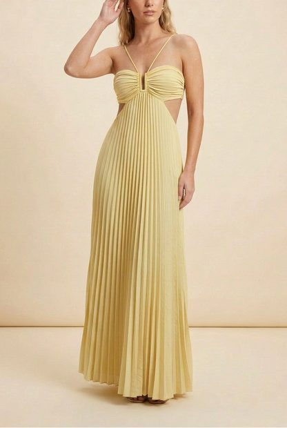 Palmora Society - Luella | Vestido Maxi Halter Plisado - foto 6