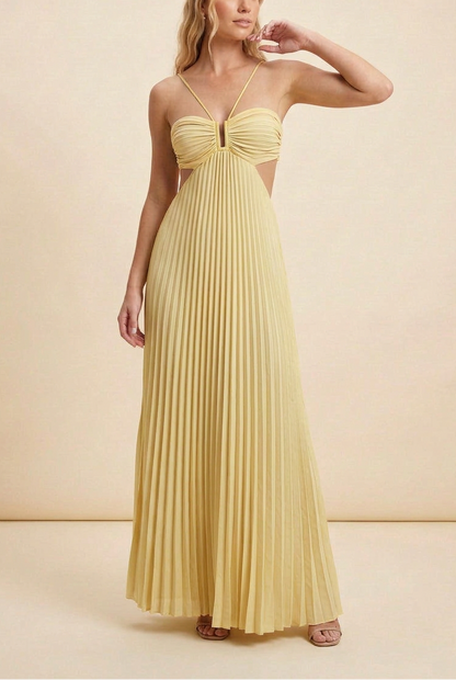 Palmora Society - Luella | Vestido Maxi Halter Plisado - foto 7