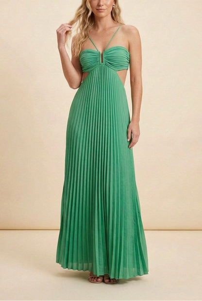 Palmora Society - Luella | Vestido Maxi Halter Plisado - foto 9