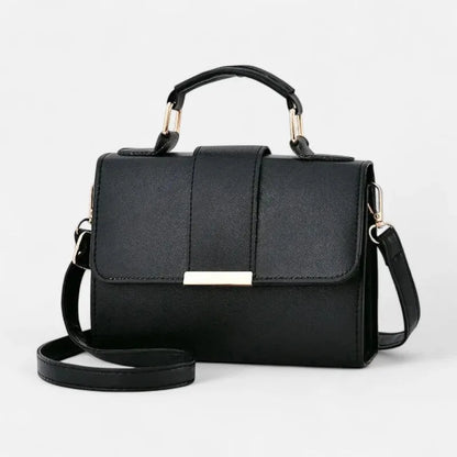 Maëlys | Small Flap Shoulder Bag with Gold Finish