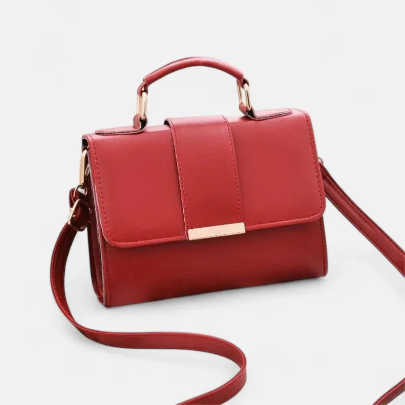 Maëlys | Small Flap Shoulder Bag with Gold Finish