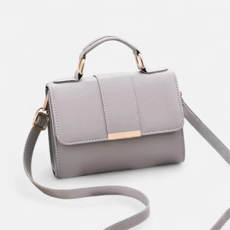 Maëlys | Small Flap Shoulder Bag with Gold Finish