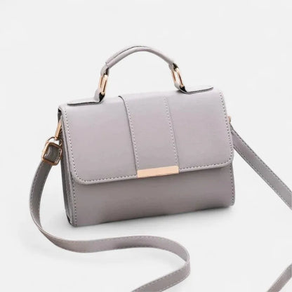 Maëlys | Small Flap Shoulder Bag with Gold Finish