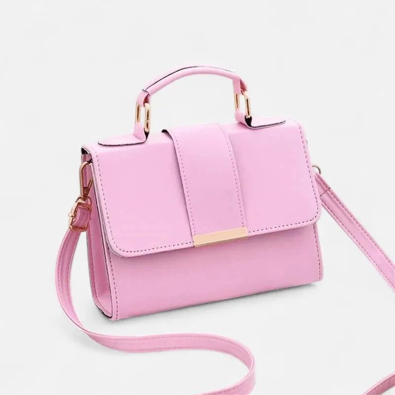 Maëlys | Small Flap Shoulder Bag with Gold Finish