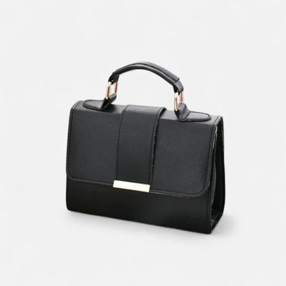 Maëlys | Small Flap Shoulder Bag with Gold Finish