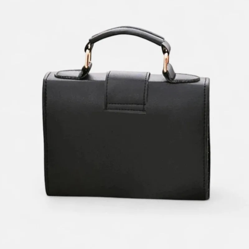 Maëlys | Small Flap Shoulder Bag with Gold Finish