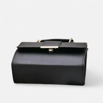 Maëlys | Small Flap Shoulder Bag with Gold Finish