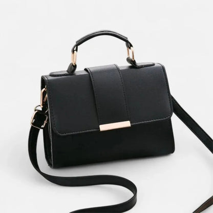 Maëlys | Small Flap Shoulder Bag with Gold Finish