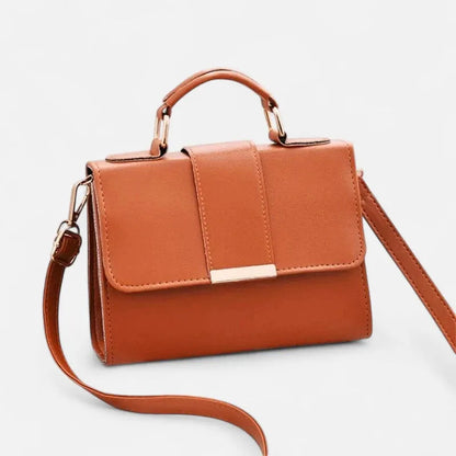 Maëlys | Small Flap Shoulder Bag with Gold Finish
