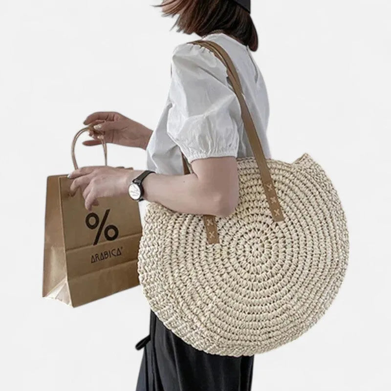 Maëva | Large Round Straw Bag