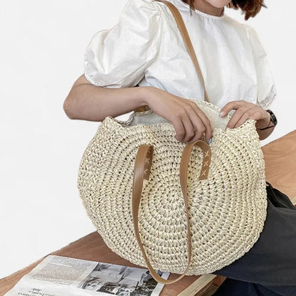 Maëva | Large Round Straw Bag