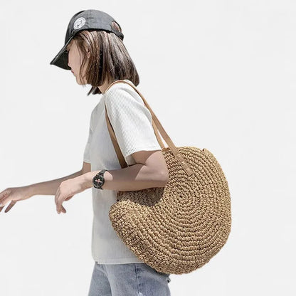 Maëva | Large Round Straw Bag