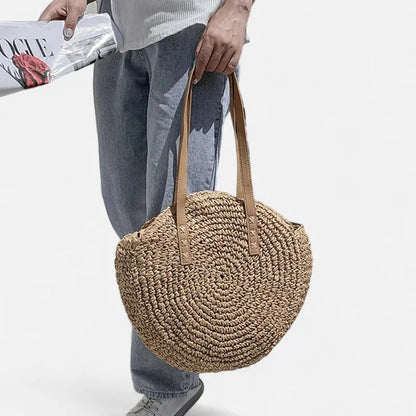 Maëva | Large Round Straw Bag