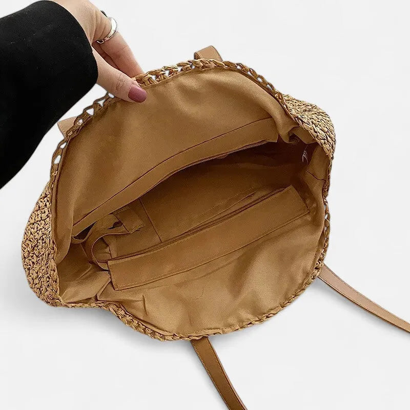 Maëva | Large Round Straw Bag