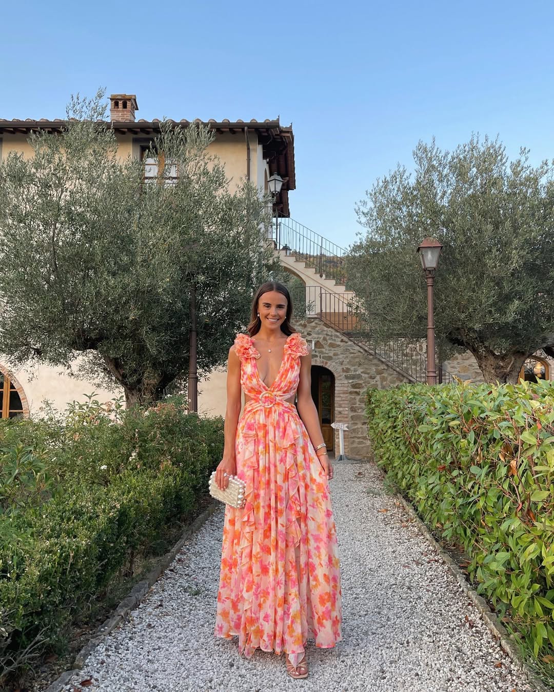 Palmora Society - Maeve | Vestido Maxi Floral con Cut-Out - foto 1