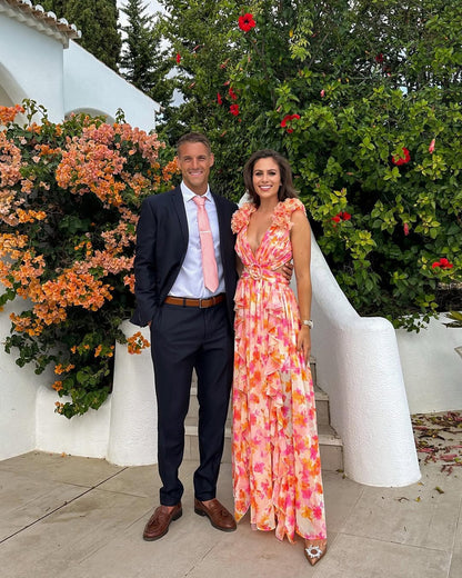Palmora Society - Maeve | Vestido Maxi Floral con Cut-Out - foto 5