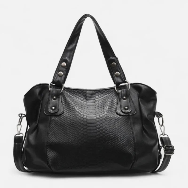 Manon | Croc-Effect Shoulder Bag