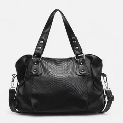 Manon | Croc-Effect Shoulder Bag