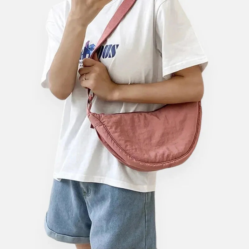 Monique | Half-Moon Fabric Belt Bag