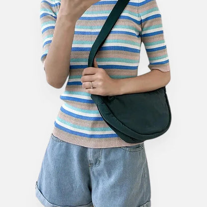 Monique | Half-Moon Fabric Belt Bag