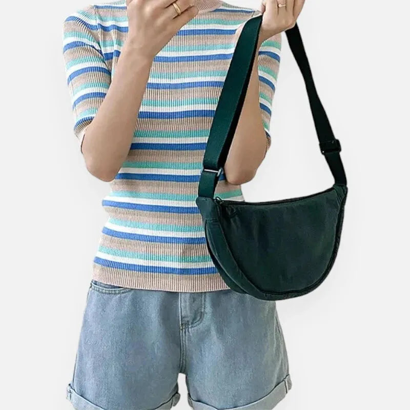 Monique | Half-Moon Fabric Belt Bag