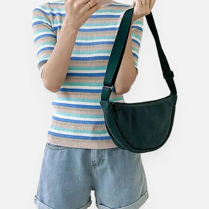 Monique | Half-Moon Fabric Belt Bag