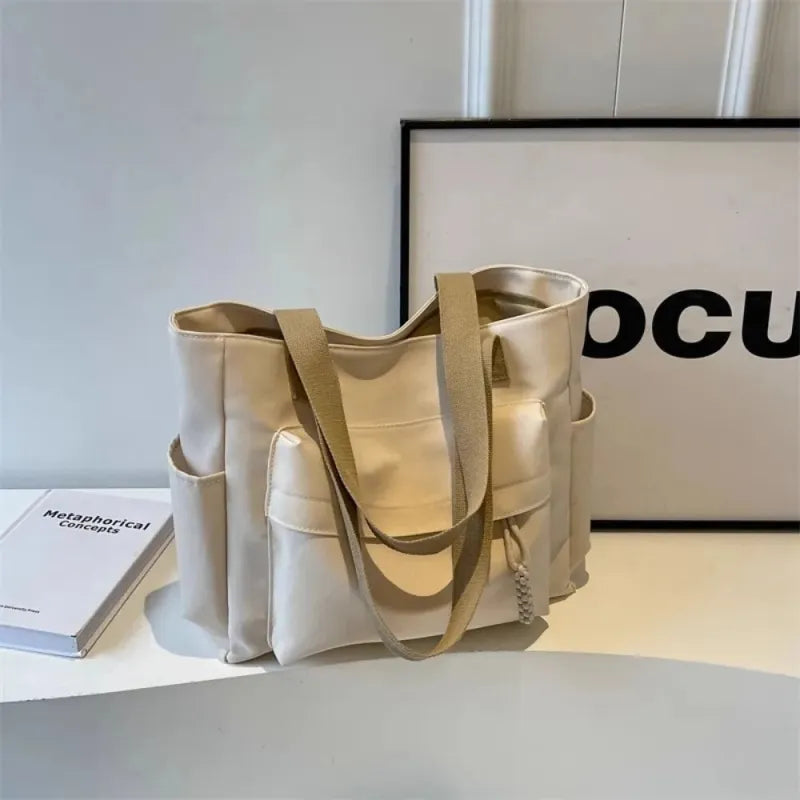 Romane | Large Canvas Multi-Pocket Tote