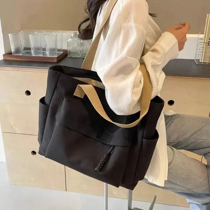Romane | Large Canvas Multi-Pocket Tote
