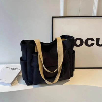Romane | Large Canvas Multi-Pocket Tote