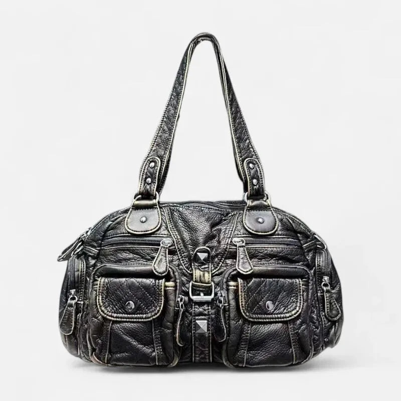 Romy | Retro Multi-Pocket Shoulder Bag
